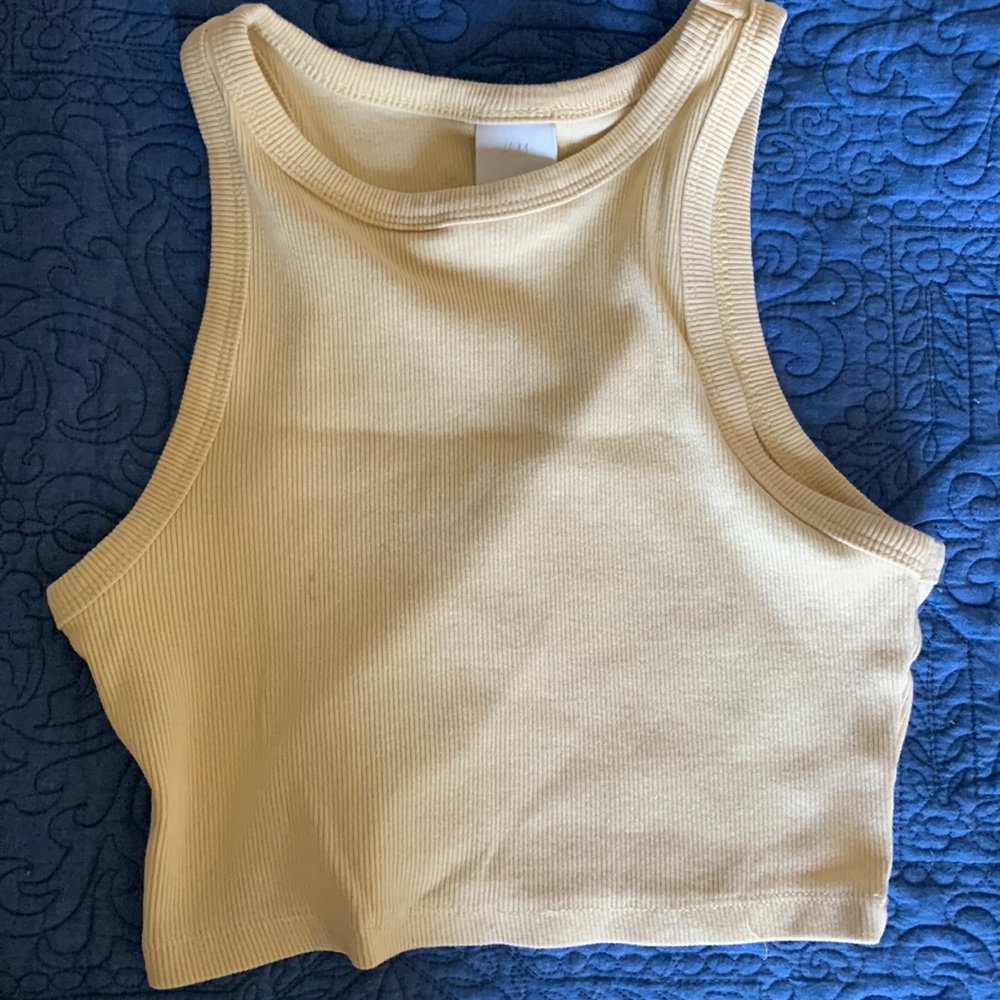 H&M pastel yellow top